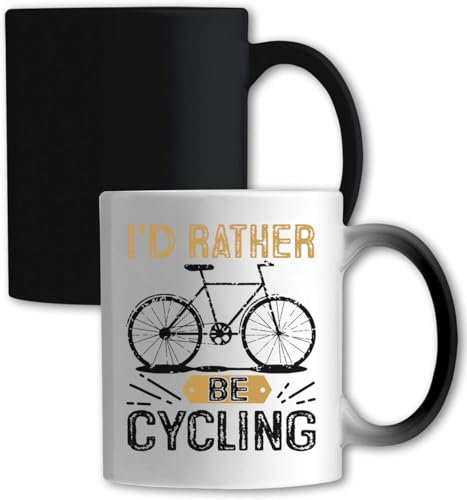 Atspauda I'd Rather Be Cycling Color Changing Mug White