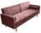 Riess Ambiente Modernes Schlafsofa Couture 196cm Altrosa Microvelours 3-Sitzer Couch Bettfunktion Ink. Kissen Schlafcouch Sofa Couch