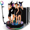 360-Grad-Fotokabine für Partys, 360-Grad-Fotokabine mit RGB-Ringlicht, mit App und Fernbedienung, RGB-Lichter, Musiksynchronisierung, mit Flightcase, bietet Platz für 1–7 Personen, 115 cm