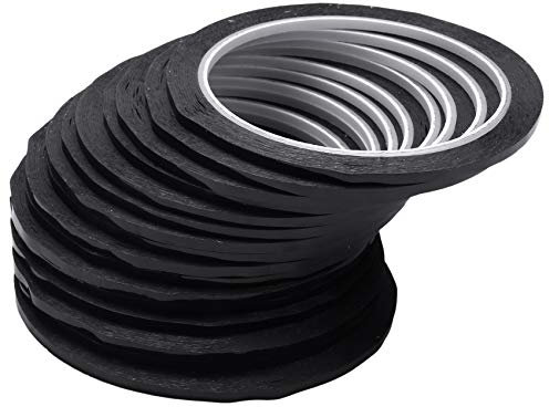 Simpls 16Pack 3Mm 1/8 Breite Grafik Band WeißE Tafel Band Selbstklebendes Diagramm Band Gitter Markierung BäNder Gitter Band Art KüNstler Tape, 108 Fuß Fuß Pro Rolle