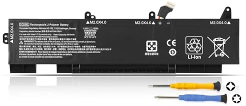 K KYUER 56Wh CC03XL CC03056XL-PL Batterie pour HP EliteBook 850 855 G7 G8 Notebook PC,ZBook Firefly 15 G7 G8 15.6 Mobile Workstation Series L77622-2C1 L77622-2C2 L77622-541 L77991-002 L77991-005
