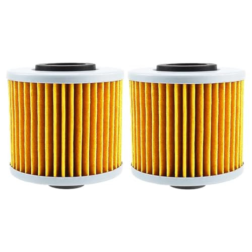 OUCHAO 2 pezzi filtro olio moto adatto for Yamaha Tenere XTZ 660 750 Grizzly YFM 600 Raptor YFM 700 TRX850 TDM850 TDM900 BT 1100 Bulldog(Yellow-2 pcs)
