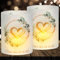 16 Windlicht Tischdeko Hochzeit, Hochzeitsdeko Tisch Teelichter Deko, Windlichter Tischdeko Liebe, Jubiläum Windlicht Goldene Hochzeit Deko, Geeignet für Teelichter oder Kerzen
