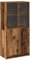 vidaXL Highboard, Sideboard mit Türen, Kommode Schrank für Wohnzimmer, Anrichte Beistellschrank Hochschrank Bücherschrank, Altholz-Optik Holzwerkstoff