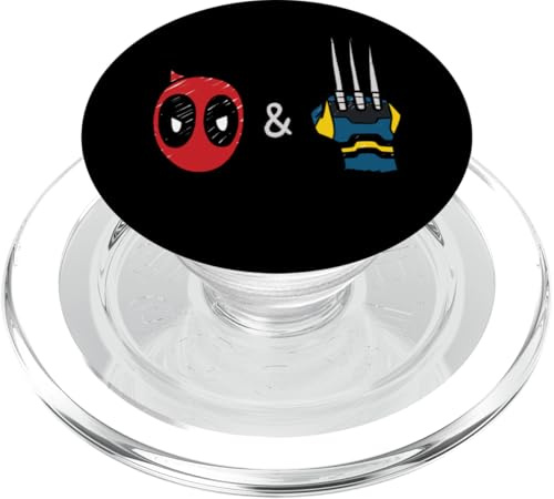 Marvel Studios Deadpool & Wolverine Mask & Claw Emoji Icons PopSockets PopGrip für MagSafe
