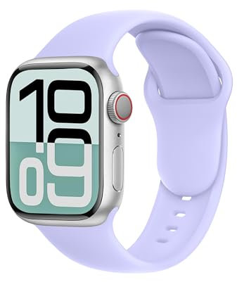 SRena SBC1A for Cinturino Apple Watch 38 40 41 42 44 45 46 mm,Ultra e Ultra 2,SE,Serie 7/8/9/10 - Compatibile con Tutti i Modelli,Nebbia Viola