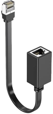 Lodoot Câble d'extension Ethernet réseau Cat7 Ethernet Câble adaptateur RJ45 Cordon blindé mâle vers femelle Câble d'extension réseau Catégorie 7