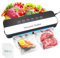 Machine à emballer sous vide, 6 en 1, pour aliments, mode sec/humide, avec sac sous vide