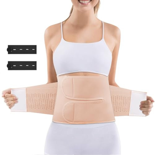 AOGOE Bauchgurt Nach Geburt, Bauchband Nach Geburt für Damen, Postpartum Gürtel Rückbildungsgürtel Nach Geburt, Rektusdiastase Bauchgurt, Schlankheits Stärkere Kraft zur Kompressionsgürtel，105CM