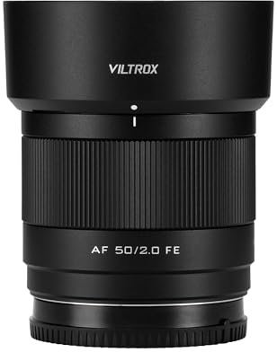VILTROX AF 50mm F2 Obiettivo Full Frame Messa a fuoco automatica Peso leggero (per Sony FE)