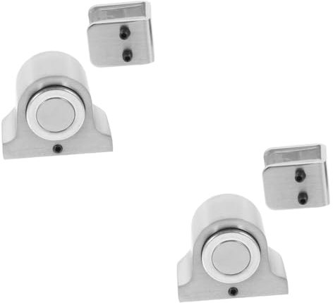 NUOBESTY 1 Door Stopper Floor Mount Shower Door Catch with Strong Suction for Home Office Hotel Prevents Slamming and Accidental Closure