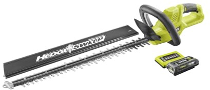 RYOBI 36 V MAX Power Akku-Heckenschere RY36HT60A-120, Messerlänge 60 cm, inkl. 2,0 Ah Akku und Ladegerät
