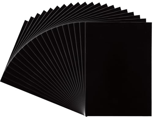 MUXHEL 20 Stück Magnetfolie, DIN A5, Magnetklebefolie, Magnetplatte, Magnet Folie, Magnetpapier, Magnetische Folie, Magnetic Sheet, für Fotos, Dekorieren Sortieren Und Ordnen