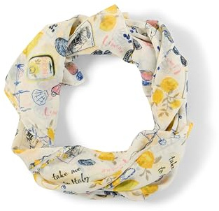 TOM TAILOR Unisex 1051013 Loop-Schal mit Print (1er Pack)