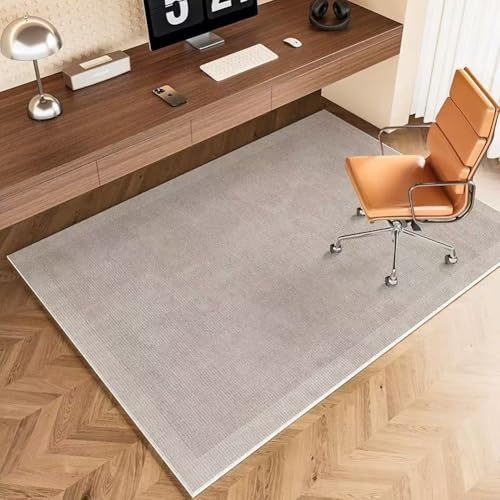 Office Chair Mat for Hardwood Tile Floor,Modern Under Desk Rug for Rolling Chair,Anti Slip Computer Desk Floor Protector Mat for Office Home (Blue,160x230cm)