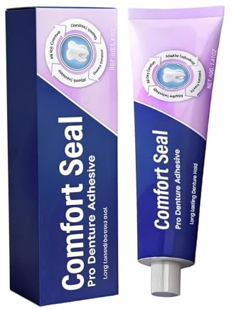 Crema Adesiva Per Protesi Dentali - 40g Adesivo Dentale Termoplastico, Formula Extra Forte Tenuta, Tenuta Sicura Tutto Il Giorno Per Dentiere Superiori Inferiori Parziali Confort