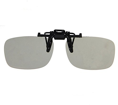 Wonderfulsight - Gafas polarizadas circulares 3D con clip para realD, el mejor rendimiento y ajuste disponibles