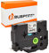 Bubprint Schriftband kompatibel als Ersatz für brother TZE-241 TZE 241 für P-Touch 1000 1750 1800 1850 1950 210E 220 2400 2430pc 2450dx 2460 2470 2480 2730 18mm Schwarz auf Weiß