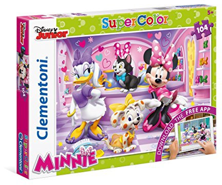 Clementoni 20700.8 - Puzzle App 104 Teile Minnie