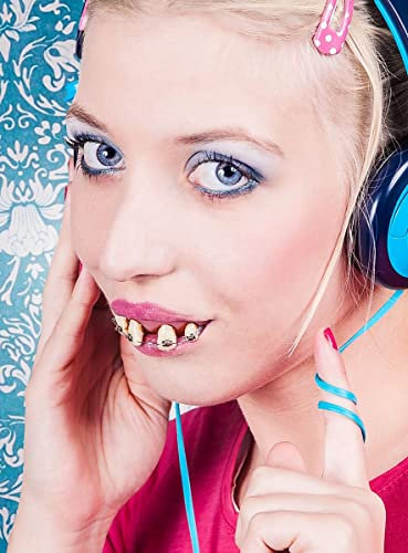 Maskworld - Teenager Zahnspange - Fun Zähne - Künstliches Gebiss - Verkleidung Accessoire für Karneval, Halloween & Motto-Party