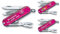 Victorinox Couteau de Poche Classique SD avec Demande Impression sur Coque I Cadeau pour Hommes Femmes I Cadeaux pour Anniversaire I Suisse Personnalisé 7 Fonctions 0.6223 - Rose