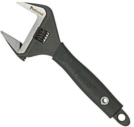 Proferred Plumbing Adjustable Wrench, Black Phosphate Finish, 4 Available Size Options 6-inch, 8-inch, 10-inch, 12-inch - T08004