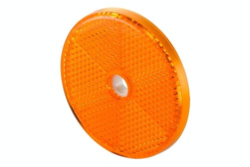 HELLA 8RA 002 014-872 Reflex Reflector - Lens Colour: Yellow - round