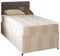 Double 4FT6 Deep Quilt Divan Bed Set Including Base, Deep Quilt Mattress And Faux Leather Headboard