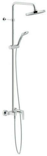 NB84130/30CR MISCELATORE MONOCOMANDO DOCCIA ESTERNA CON RAMPA E SOFFIONE NOBILI
