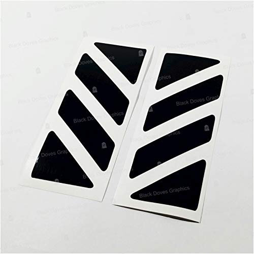 2pcs Adhésif Réfléchissant Compatible avec Givi Top Case Trekker Outback Monokey, Aluminium Top Case 37 42 48 L (Noir)