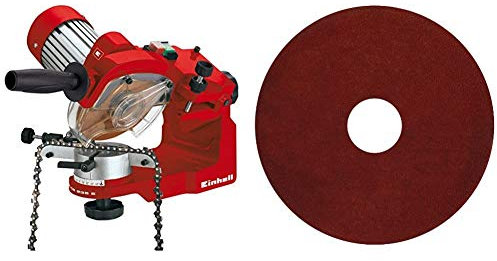 Einhell Affûteuse de chaîne de tronçonneuse électrique GC-CS 235 E (235 W, Epaisseur de la meule 3,2 mm, Dispositif de serrage) & Meule abrasive de rechange 3,2 mm