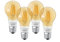 LEDVANCE Smarte LED-Lampe mit Bluetooth Mesh Technologie, Filament Gold, Sockel E27, Dimmbar, Warmweiß (2400K), ersetzt Glühlampen mit 55W,steuerbar mit Alexa und Google, BT FIL GOLD, 4er-Pack