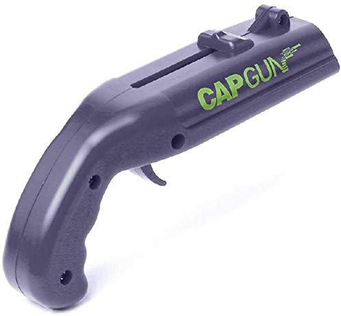 YSYPET Principe de Levier Décapsuleur en Forme de Pistolet à bière Clé à Boisson Clé à Ressort Capuchon du Pistolet Launcher (Bleu)
