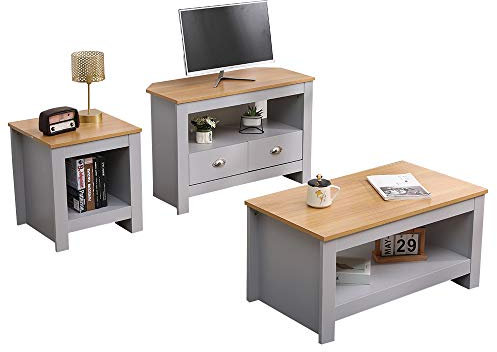 Living Room Wooden Furniture Set Coffee Table Corner TV Unit Side Table