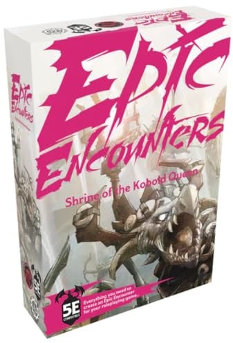 Epic Encounters: Shrine of the Kobold Queen - RPG Fantasy Roleplaying Tabletop Game with 20 Miniatures, Double-Sided Game Mat, & Game Master Adventure Book with Monster Stats, 5E Compatible