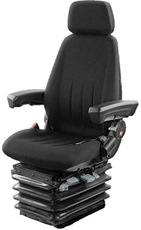 Gorilla Baumaschinensitz Luftgefedert 24 V. Radlader Bagger Sitz Fahrersitz