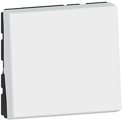 Legrand - Interrupteur ou va-et-vient témoin avec voyant Mosaic Easy-Led 10A 2 modules - blanc
