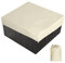 AMGJ Bache d'extérieur pour Spa Housse de Bain à Remous Carrée Etanche Couverture de Spa en Tissu Polyester 190T Anti-poussière Anti-UVavec Un Sac de Rangement 7 Tailles au Choix,Beige,228x228x30cm
