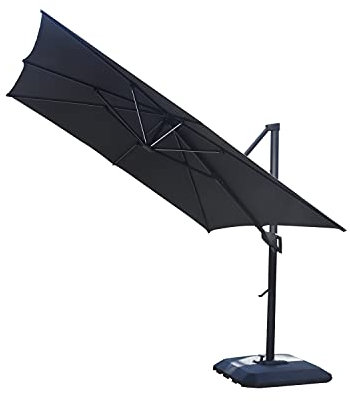 Chameleon Garden Parasol - 3m Square - Sun Shade for Patio with Cantilever Design
