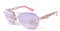FONHCOO Sunglasses for Women Men Mirrored Sunglasses Oversized Metal Frame UV400 (PINK)