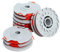 Poweka FLY021 Lot de 4 bobines de fil pour débroussailleuse Flymo 513937190