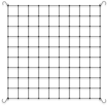 AC Infinity Gewächshauszelt Ranknetz 90x90cm, strapazierfähiges, elastisches Pflanzennetz mit Stahlhaken, Flexible Hydrokulturunterstützung für Gewächshauszelte, Gartenarbeit und Gartenbau