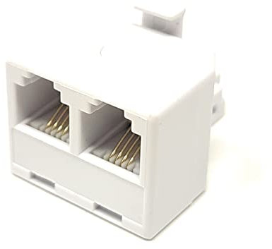 Maincore RJ11 Male to 2 x RJ11 Ports Female Sockets ADSL Extension Cable Adaptor 4 way for Home Phone, Telephone or Modem Line Splitter Adapter