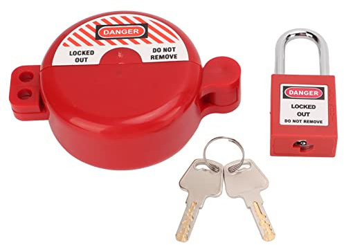Verrouillage de la bouteille de gaz, verrouillage de la valve de verrouillage avec cadenas de sécurité résistant à la chaleur résistant aux chocs pour le robinet d'eau à gaz