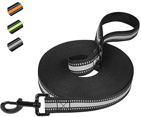 Snocyo Laisse pour Chien 20M - Robuste Longe de Dressage, Longue Laisse pour Petites, Moyennes et Grandes Tailles