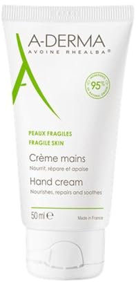 A-DERMA Hand & Nail Cream Hydrating Organic 50ml