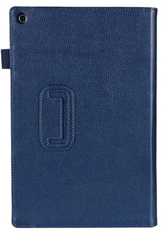 SOENS Hülle kompatibel mit 10,1 Zoll Sony Xperia Table Z, Hochwertige Lederschutzhülle kompatibel mit Sony Xperia Z1 Tablet Zubehör (Color : Dark Blue)