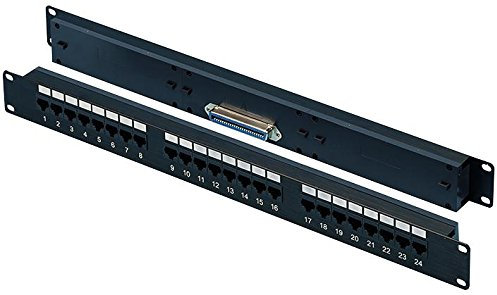 Patchpanel, 24 Ports, RJ21/TELCO, Patch-Panels-Anschlüsse, 1 Stück | FFLV24-45