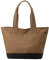 GKDFK Bolsas de mano para mujer con cremallera, bolsos grandes de lona de viaje para mujer, para ir de compras, trabajo y playa (marrón), Marrón, Large