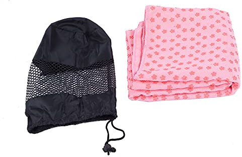 Serviette de Tapis d'exercice, Nettoyage de Serviette de Tapis de Yoga et déodorant pour Le Yoga en Plein air pour Le Yoga de Montagne(Rose)